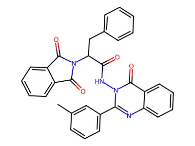 2-(1,3-dioxoisoindol-2-yl)-N-[2-(3-methylphenyl)-4-oxoquinazolin-3-yl]-3-phenylpropanamide structure