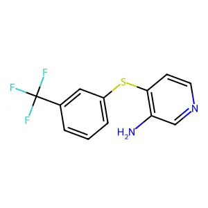 4-{[3-(Trifluoromethyl)phenyl]sulfanyl}-3-pyridinamine structure