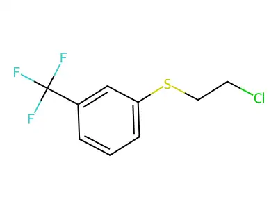 1-[(2-Chloroethyl)sulfanyl]-3-(trifluoromethyl)benzene structure