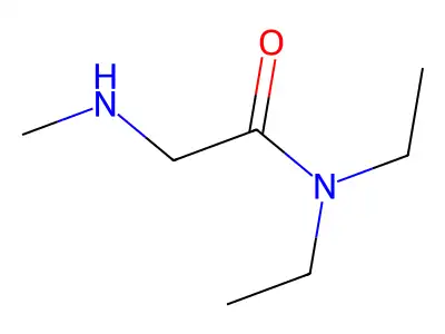 2-(Diethylamino)-N-methyl-2-oxoethan-1-aminium structure