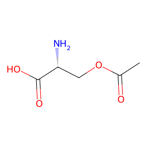 Serine, O-acetyl- structure