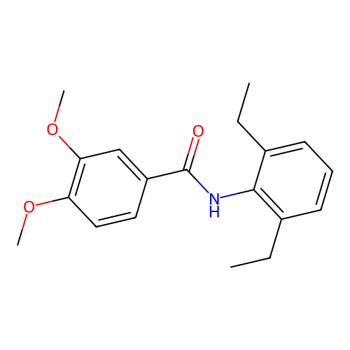 N-(2,6-diethylphenyl)-3,4-dimethoxybenzamide structure