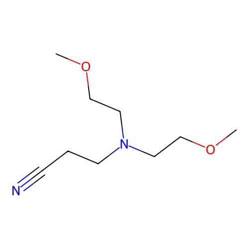 3-[Bis(2-methoxyethyl)amino]propanenitrile structure