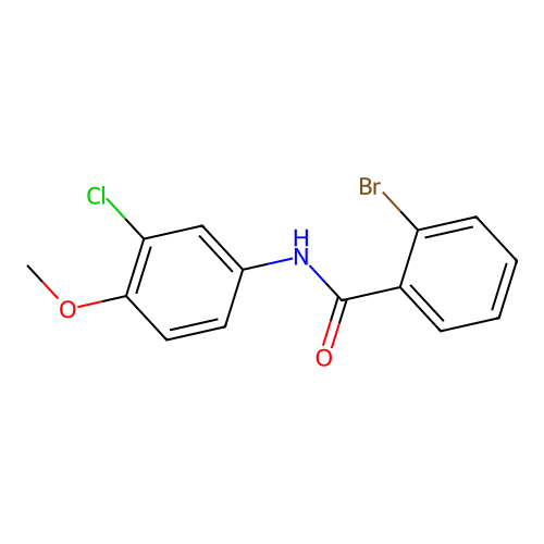 2-bromo-N-(3-chloro-4-methoxyphenyl)benzamide structure
