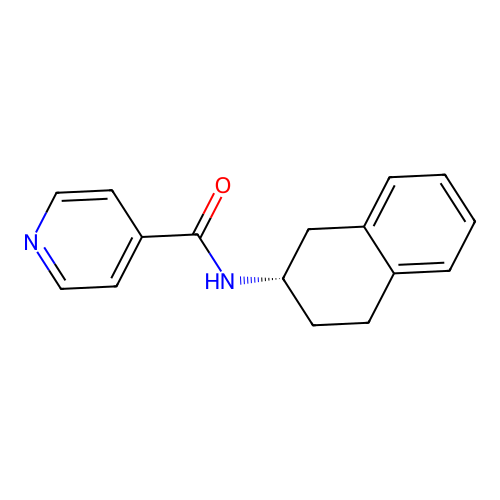 N-[(2S)-1,2,3,4-tetrahydronaphthalen-2-yl]pyridine-4-carboxamide structure
