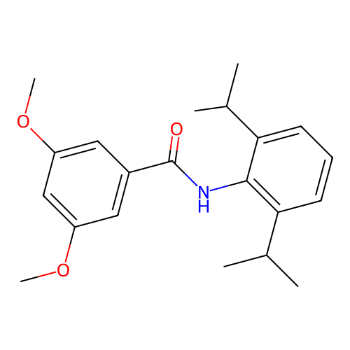 N-(2,6-diisopropylphenyl)-3,5-dimethoxybenzamide structure