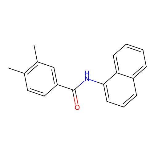 3,4-dimethyl-N-naphthalen-1-ylbenzamide structure