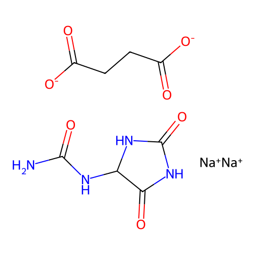 Allantoin sodium succinate structure