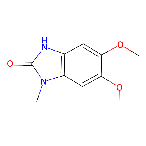 5,6-dimethoxy-3-methyl-1H-benzimidazol-2-one structure