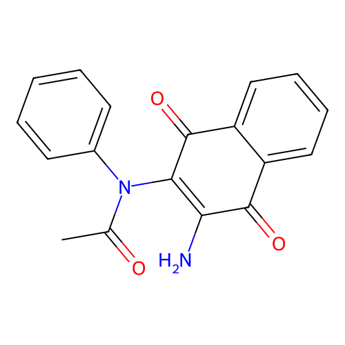 N-(3-Amino-1,4-dioxo-1,4-dihydronaphthalen-2-yl)-N-phenylacetamide structure