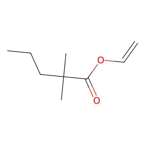 Pentanoic acid, 2,2-dimethyl-, ethenyl ester structure