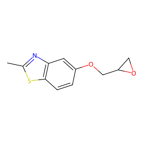 2-Methyl-5-(oxiran-2-ylmethoxy)benzothiazole structure