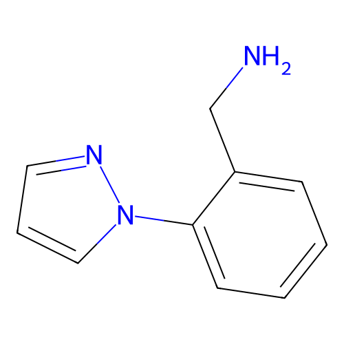 1-[2-(1H-pyrazol-1-yl)phenyl]methanamine structure