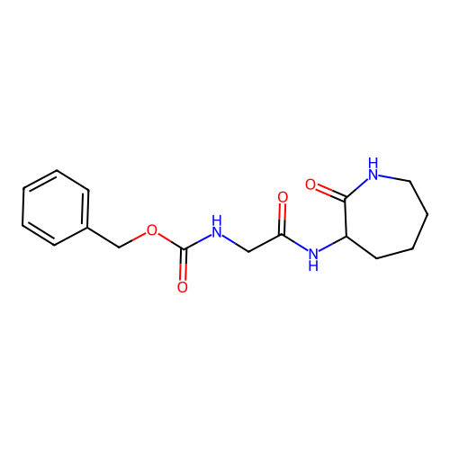 (S)-benzyl (2-oxo-2-((2-oxoazepan-3-yl)amino)ethyl)carbamate structure