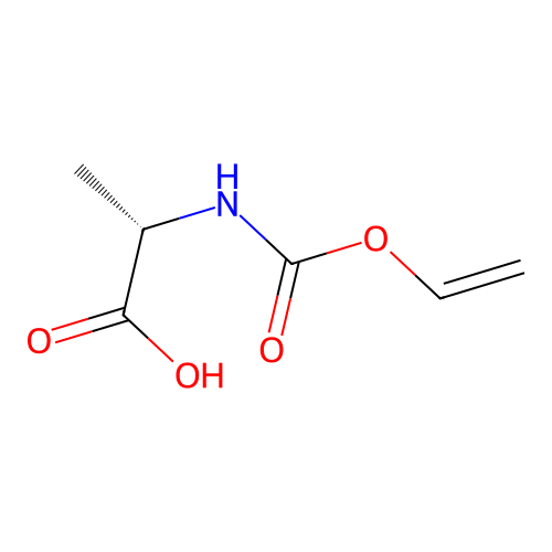 N-Vinyloxycarbonyl-L-alanine structure