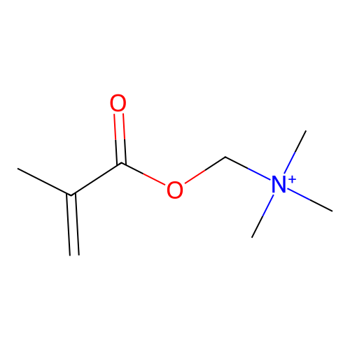 Methanaminium, N,N,N-trimethyl-1-[(2-methyl-1-oxo-2-propenyl)oxy]- structure