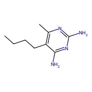 5-Butyl-6-methylpyrimidine-2,4-diamine structure