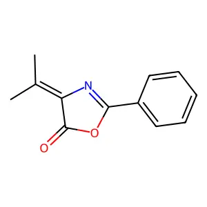 4-Isopropylidene-2-phenyl-5(4H)-oxazole structure