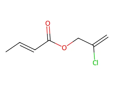 2-Chloroprop-2-enyl but-2-enoate structure