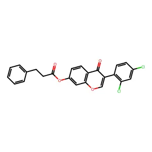 [3-(2,4-Dichlorophenyl)-4-oxochromen-7-yl] 3-phenylpropanoate structure