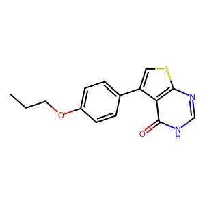 5-(4-propoxyphenyl)thieno[2,3-d]pyrimidin-4(3H)-one structure