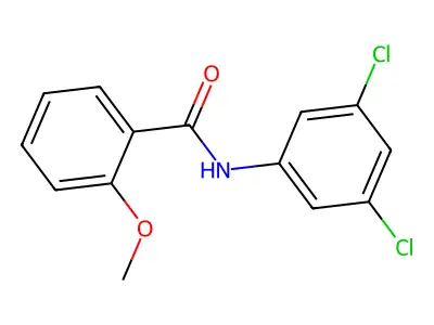 N-(3,5-dichlorophenyl)-2-methoxybenzamide structure