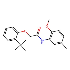 2-(2-tert-butylphenoxy)-N-(2-methoxy-5-methylphenyl)acetamide structure