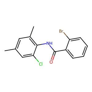 2-bromo-N-(2-chloro-4,6-dimethylphenyl)benzamide structure