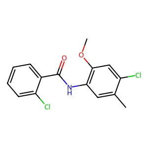 2-chloro-N-(4-chloro-2-methoxy-5-methylphenyl)benzamide structure