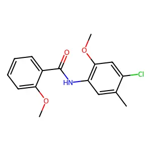 N-(4-chloro-2-methoxy-5-methylphenyl)-2-methoxybenzamide structure