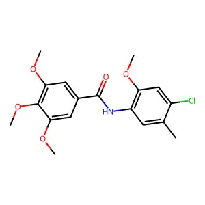 N-(4-Chloro-2-methoxy-5-methylphenyl)-3,4,5-trimethoxybenzamide structure