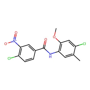 4-chloro-N-(4-chloro-2-methoxy-5-methylphenyl)-3-nitrobenzamide structure