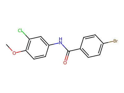 4-bromo-N-(3-chloro-4-methoxyphenyl)benzamide structure