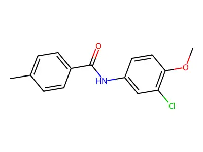 N-(3-chloro-4-methoxyphenyl)-4-methylbenzamide structure