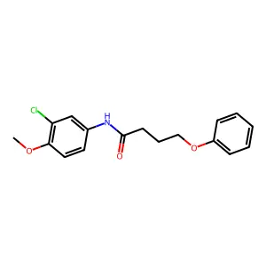 N-(3-chloro-4-methoxyphenyl)-4-phenoxybutanamide structure