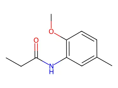N-(2-methoxy-5-methylphenyl)propanamide structure