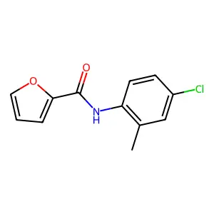 N-(4-chloro-2-methylphenyl)furan-2-carboxamide structure