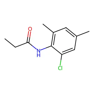 N-(2-chloro-4,6-dimethylphenyl)propanamide structure