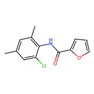 N-(2-chloro-4,6-dimethylphenyl)furan-2-carboxamide structure