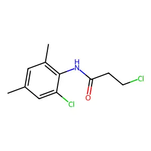 3-chloro-N-(2-chloro-4,6-dimethylphenyl)propanamide structure