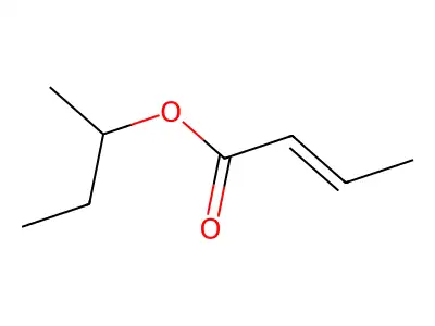 Butan-2-yl but-2-enoate structure