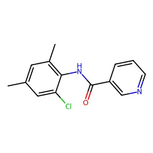 N-(2-chloro-4,6-dimethylphenyl)nicotinamide structure