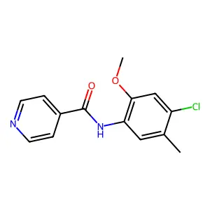 N-(4-chloro-2-methoxy-5-methylphenyl)isonicotinamide structure