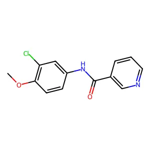 N-(3-chloro-4-methoxyphenyl)pyridine-3-carboxamide structure