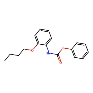 phenyl N-(2-butoxyphenyl)carbamate structure