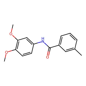 N-(3,4-dimethoxyphenyl)-3-methylbenzamide structure