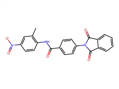 4-(1,3-dioxoisoindol-2-yl)-N-(2-methyl-4-nitrophenyl)benzamide structure