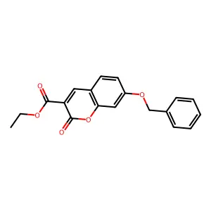 Ethyl 2-oxo-7-phenylmethoxychromene-3-carboxylate structure