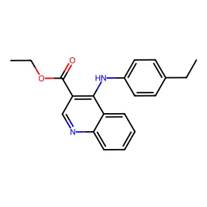 Ethyl 4-(4-ethylanilino)quinoline-3-carboxylate structure