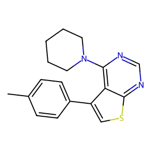 5-(4-Methylphenyl)-4-piperidin-1-ylthieno[2,3-d]pyrimidine structure